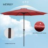MEWAY 12ft Patio Umbrella Market Table Umbrella with Crank and