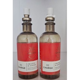 Re Charge Orange & Ginger Essential Oil Mist with Vitamin E and Aloe, 5.3 fl oz Set of 2