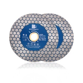 BRSCHNITT Diamond Cutting Disc 115 mm Double-Sided for Cutting and Grinding Granite Marble Tile Natural Stones (Pack of 2)