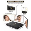 JUSRON Espejo De 3 Vías Para Autocorte De Cabello, 360