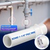 Boltigen 5Pcs White PVC Pipe Fittings, 1-1/4 NPT Female Thread