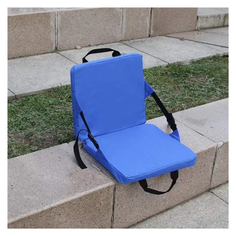 Cojín Plegable Para Silla, Cojín De Estadio Con Respaldo