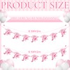 Honeydak 2 Pcs Coquette Bow Graduation Banner 2025 Party Supplies