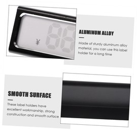 OHPHCALL 3pcs Price Tag Holder Stand for Jewelry and Retail Displays Label Display Holder for Bakeries and Shops Elegant Design for Merchandise Pricing