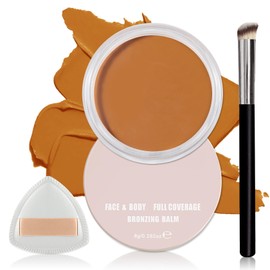 QIUFSSE Under Eye Color Corrector,Pot Concealer Full Coverage for Mature Skin,Vegan Under Eye Cream Dark Circles Cover up Makeup Concealer Makeup,Under Eye Brightener (07 Amber)