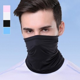 Versatile Sun Protection Fashion Unisex Multi-purpose Scarf Scarf Black 4ea