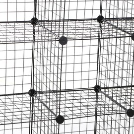 Only Garment Racks Metal Wire Storage Cubes, Modular Shelving Grids, Mini Grid Clothes Organizer, 3-Foot by 4-Foot, Ideal for Kitchens, Retail Shops, Play Rooms, Florists