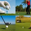 GZGRYTRC Golf Tees 60pcs, Premium Golf Accessories for Men, Mixed