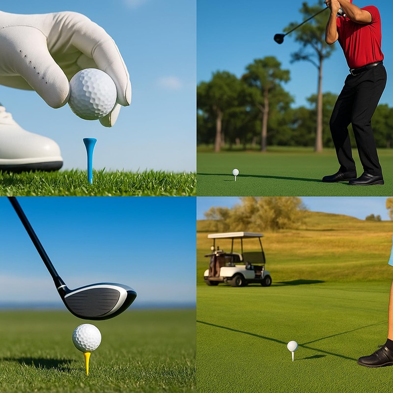 GZGRYTRC Golf Tees 60pcs, Premium Golf Accessories for Men, Mixed
