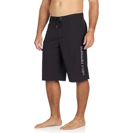 Maui Rippers Very Long 4 Way Stretch Boardshorts 24 Inch Outseam, Black, 33