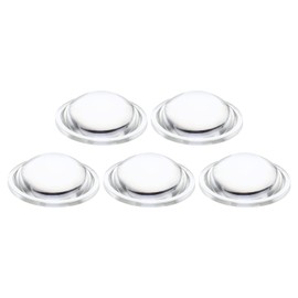 PATIKIL Diameter 42mm Height 13.5mm Flat Convex Lens, 5 Pcs Acrylic LED Optical Convex Condenser Lens for LED Flashlight Bike Head Lamp, Transparent