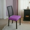 Lawalon Elastic Dining Chair Seat Covers (Purple, Set of 2),