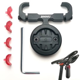 BININIU Fahrradsattelhalterung für Garmin Varia Radar[Aluminium], Sattelstützenhalterung für Garmin Varia RTL515,RTL510,RTL500,RVR315, Fahrradsattelsitz Bogenhalterung für Garmin Varia Radar Rücklicht