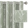 H.VERSAILTEX Blackout Curtains for Bedroom Foil Print Twig Tree Branch