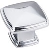 Jeffrey Alexander 1091PC Milan 1 Collection Knob, Polished Chrome