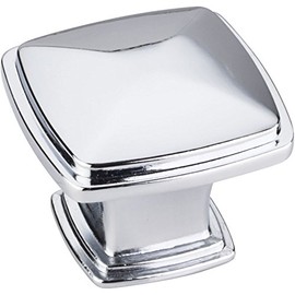Jeffrey Alexander 1091PC Milan 1 Collection Knob, Polished Chrome