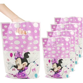 Sacuoskdyu 30Pck Minnie Party Gift Bags, Birthday Decoration Gift Bags Minnie Birthday Party Decorations