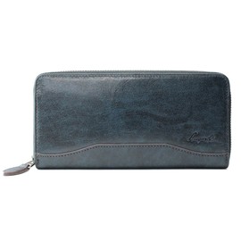 Laguard G3 5210 Round Zipper Long Wallet, navy
