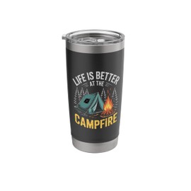 Outdoor Vintage Fan Designs Campfire Vintage Camping Stainless Steel Insulated Tumbler