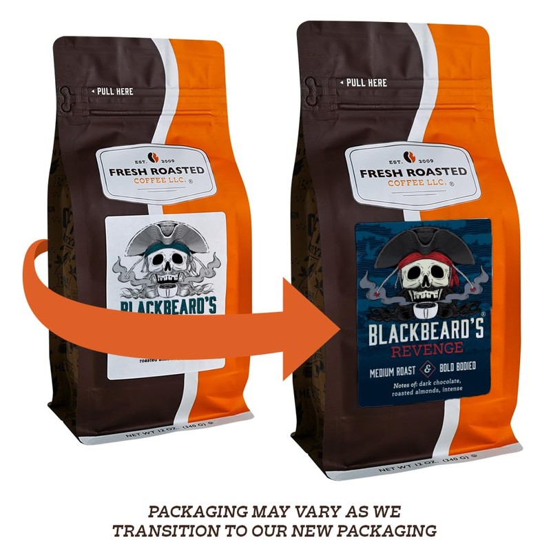 Fresh Roasted Coffee, Blackbeard's Revenge, 5 lb (80 oz), Medium