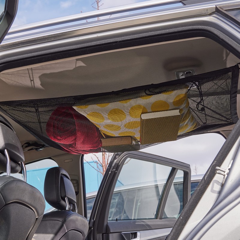 Relaxdays Luggage Net Car Roof 65 x 90 cm Mesh
