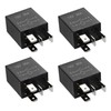 X AUTOHAUX 4 Pcs DC 12V 30A SPDT Automotive Relay