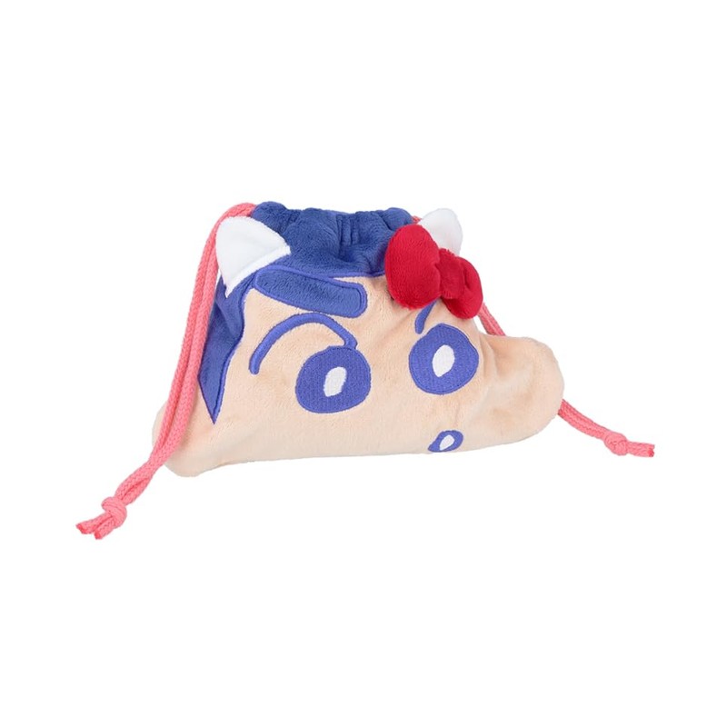 Sunstar Stationery Crayon Shin-chan x Sanrio Characters Drawstring Die-Cut Shin-chan