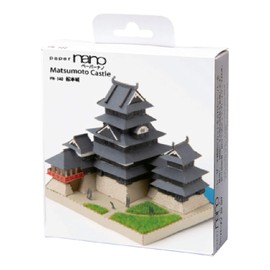 Kawada Paper Nano PN-140 Matsumoto Castle Craft Kit, Width 2.8 x Height 2.8 x Depth 2.8 Inches (70 x 70 x 70 mm)