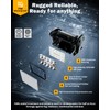 Auxbeam 6 Modes Amber White Series, 4 Packs LED Pod