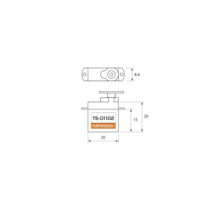 OK Mokei Tahmazo Servo TS-D1102, Set of 2
