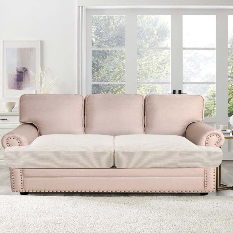 H.VERSAILTEX Stretch 2 Piece T Cushion Sofa Slipcovers Individually Sofa