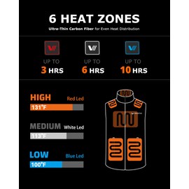 Venustas Men's Heated Vest with Battery, Lightweight Quilted Vest for Men