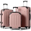 3-Piece Luggage Set Travel Lightweight Suitcases with Rolling Wheels, TSA