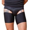 Bandelettes Sexy Anti-Chafing, Elastic Thigh Bands, Prevent Friction - Black