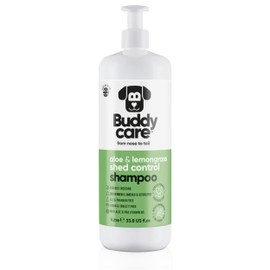 Buddycare Shed Control Dog Shampoo by Buddycare | Aloe & Lemongrass Scented | with Aloe Vera and Pro Vitamin B5 (33.8oz)