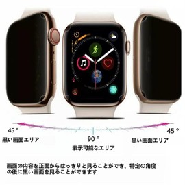 [Set of 2 Peeping Prevention] for Galaxy Watch 7/6/5/4 1.7 inches (44 mm) Protective Film for Galaxy Watch 7/6/5/4 1.7 inches (44 mm) Film, Shockproof, Soft TPU Material, Fingerprint, Scratch