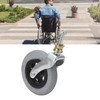 Wheelchair Replacement Wheel Grey 6 Inch PU Inflatable Universal Wheelchair