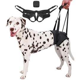 AOOLMOL Dog Sling for Medium Large Dog Rear Leg, Lift Harness Provide Support with Muscle Atrophy and Joint Problems for Elderly Injured Arthritic Pet, Dog Weak Rear Legs Provides Rehabilitation Aid