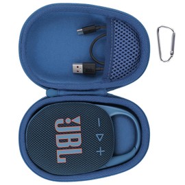 Aenllosi Hard Carrying Case for JBL Clip 5 Bluetooth Speaker, Clip 5 Speaker Protective Case, Pink (Case Only)