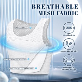 HappyJamJams Mesh Trans Bra FTM Chest Binder Trans Bra Binder Pullover Affordable Breathable and Strong Compression Tomboy Tank Top