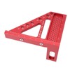 Carpenter Square Hole Scribing Ruler 45 90 Degree Aluminum Alloy