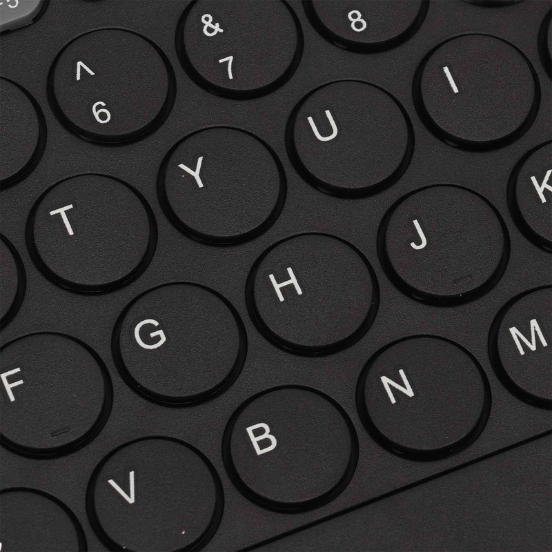 Compact Round Keycaps Mini Keyboard Wireless Bluetooth 2.4G Dual Mode