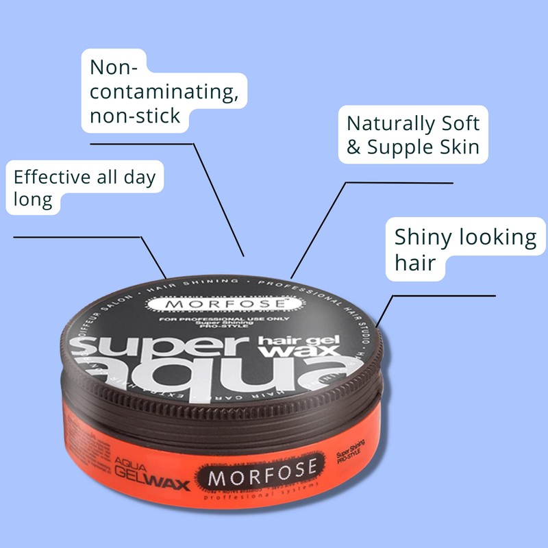 Morfose Aqua Hair Wax (175 ml, Super Aqua)