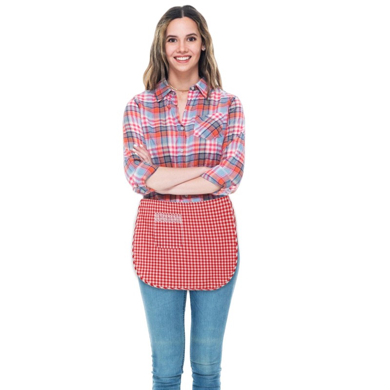 FAIRYGATE Waist Apron Adjustable Anti-dirt Waist Short with Pocket for