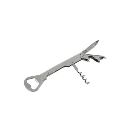 FMprofessional Chrome-plated waiter's corkscrew, steel, silver, approx. 14 cm