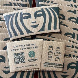 Starbucks New Starbucks HOT CUP SLEEVES | Set of 25 | Cardboard | Starbucks Earthsleeve
