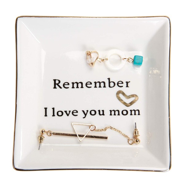 HOME SMILE HOME SMILE Ceramic Ring Dish Jewelry Tray -