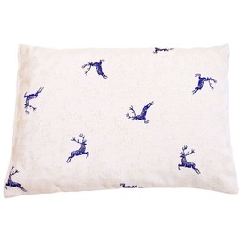 Pine Cushion Stag Blue Filled with Pine Shavings 30 x 20 cm