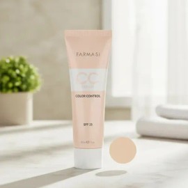 Cc Cream Ligera Semi-mate Todo Tipo De Piel Fps 25 Farmasi Light 01