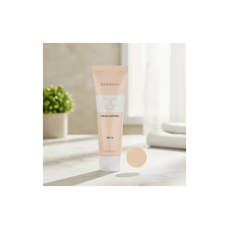 Cc Cream Ligera Semi-mate Todo Tipo De Piel Fps 25